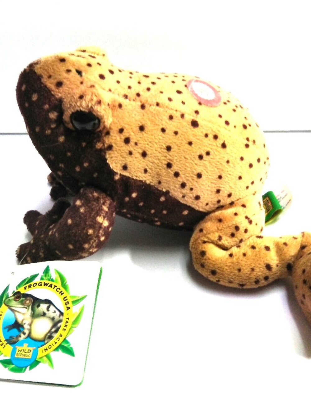 Eastern Narrow-Mouthed Toad Plush Wild Republic FrogWatch 7" L #13600, Sound NEW